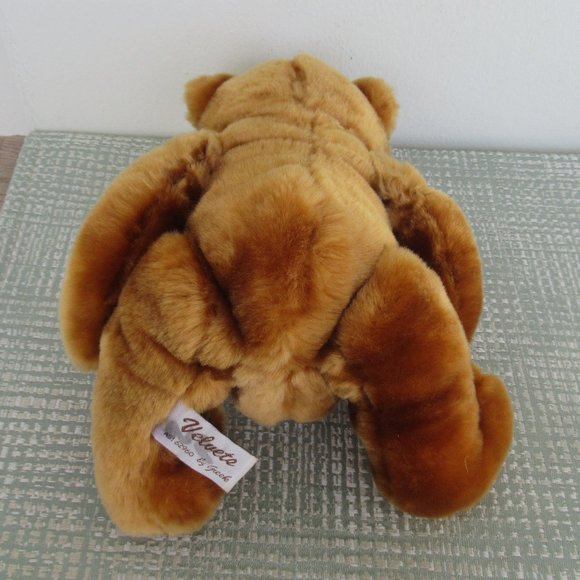 Greek Velvets Fluffy Teddy Bear Plush 11" Stuffed Toy Brown - Picture 5 of 7